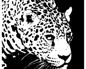 Leopardmönster - 28 x 33 cm tryck