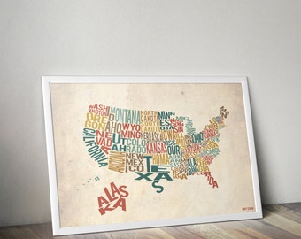 United We Stand - Typography Print