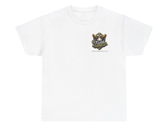 Faith And Fastballs Heavy Cotton Tee Pocket Logo - Proverbs 3:5