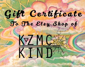 Gift Certificates! Support small business gift idea