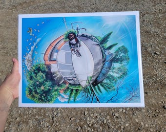 Kendrick Lamar Art Print: Kung Fu Kenny, KDOT, Hip Hop Giclee