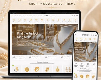 Elegant Jewelry Shopify Theme | Luxury Responsive Ecommerce Website Template (OS 2.0)
