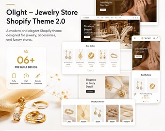 Luxury Jewelry Shopify Theme | Minimalist Brown Store (OS 2.0)