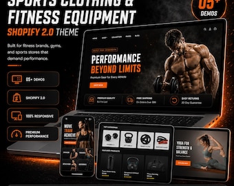 Sportswear Shopify Theme | Activewear & Gym Store Template, Fitness Equipment Shopify OS 2.0