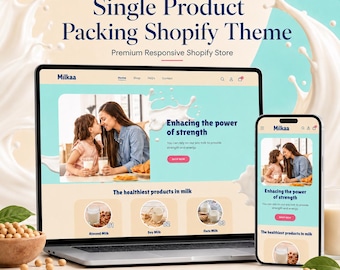 Single Product Shopify Theme | One Product Store | Landing Page & Packaging Ecommerce Template | Shopify OS 2.0