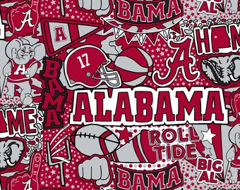 1//2 YARD CUTS ~ UNIVERSITY of ALABAMA ~ SYKEL ENTERPRISES ~ AL-020
