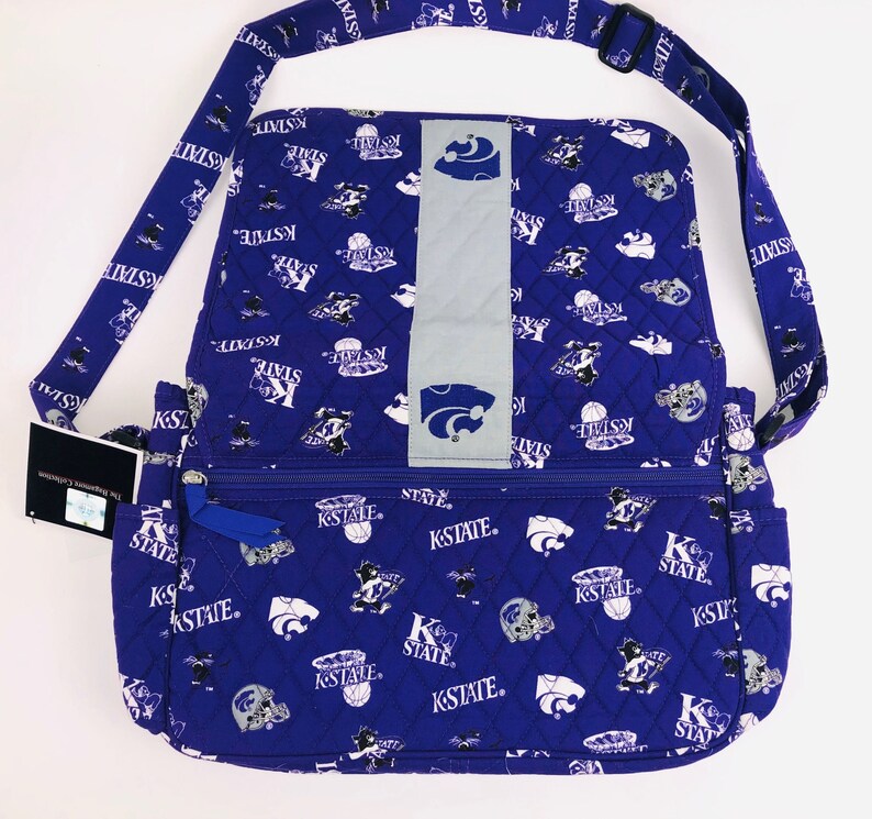 KANSAS State Messenger Bag-Kansas State Wildcats Messenger Bag-Kansas State Quilted Bag