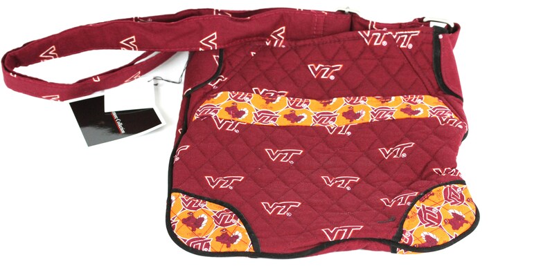Virginia Tech Hokies Sidewinder Bag-Virginia Tech Hipster Bag-Virginia Tech Quilted Bag