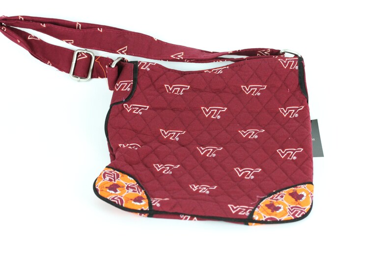 Virginia Tech Hokies Sidewinder Bag-Virginia Tech Hipster Bag-Virginia Tech Quilted Bag