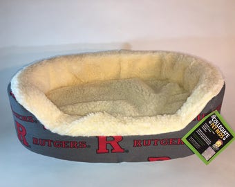 Rutgers Pet Bed-Rutgers Dog Bed with Removable Washable Cover-Pets will love it