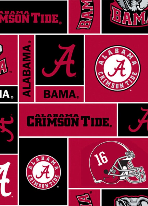 NCAA Alabama Crimson Tide Painted Printed Fleece Throw ...