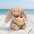 Jellycat Bashful Beige Bunny Plush – 31cm Birthday Cupcake Stuffed Animal Toy product logo