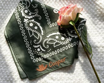 Personalized Embroidered Bandana, Western Country Scarf, Personalized name gift, Custom Western embroidery, Bachelorette party gift