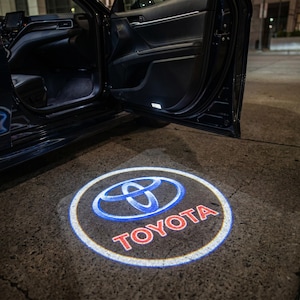 Toyota LED Door Projector Light, Car Logo Puddle Light, Ghost Shadow Welcome Lamp, RGB Emblem Projection