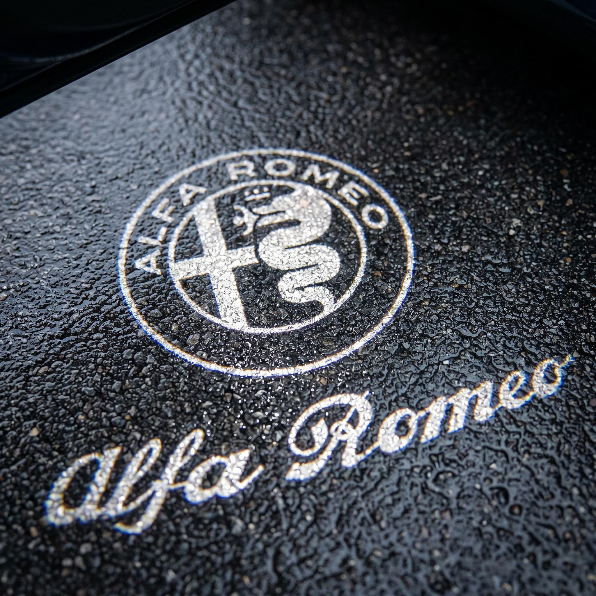 Alfa Romeo Door Light Logo Projector LED With Script, Car Door Welcome ...