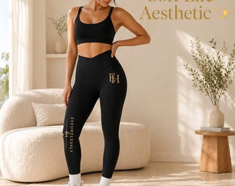 Effortlessly Her Luxe Leggings | High Waisted Soft Life Leggings | Buttery Soft Gym Yoga Pants | Minimalist Athleisure Lounge Wear