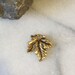 GOLD Leaf Charm / Gold Charm / Leaf Charm / Gold Leaf / Leaf / Pewter Charm
