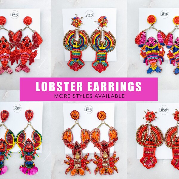 Lobster Earrings Etsy