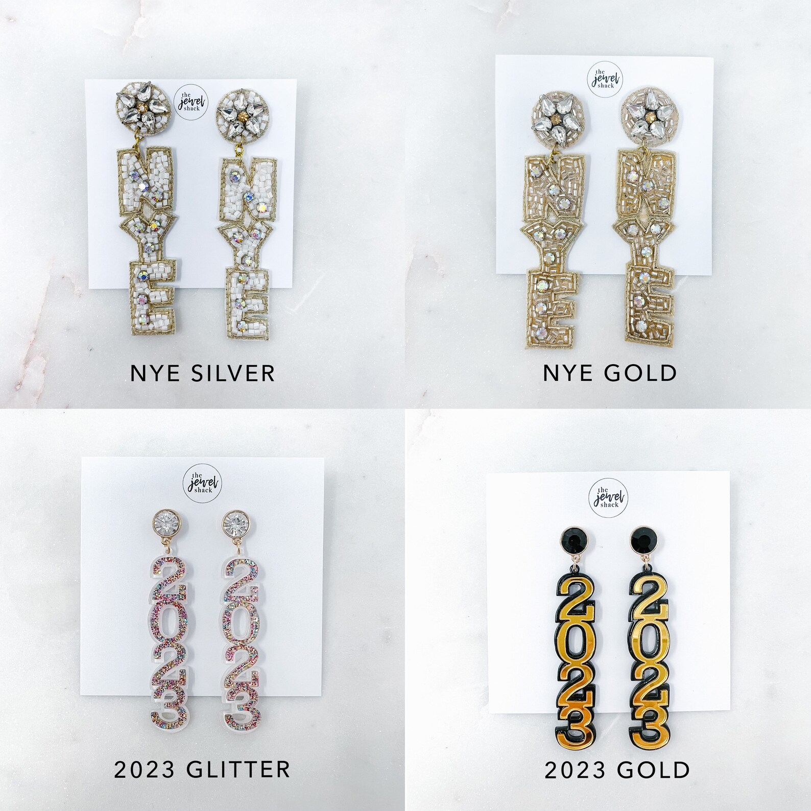 New Years Eve Earrings Happy NYE Earrings 2023 Earrings New Etsy