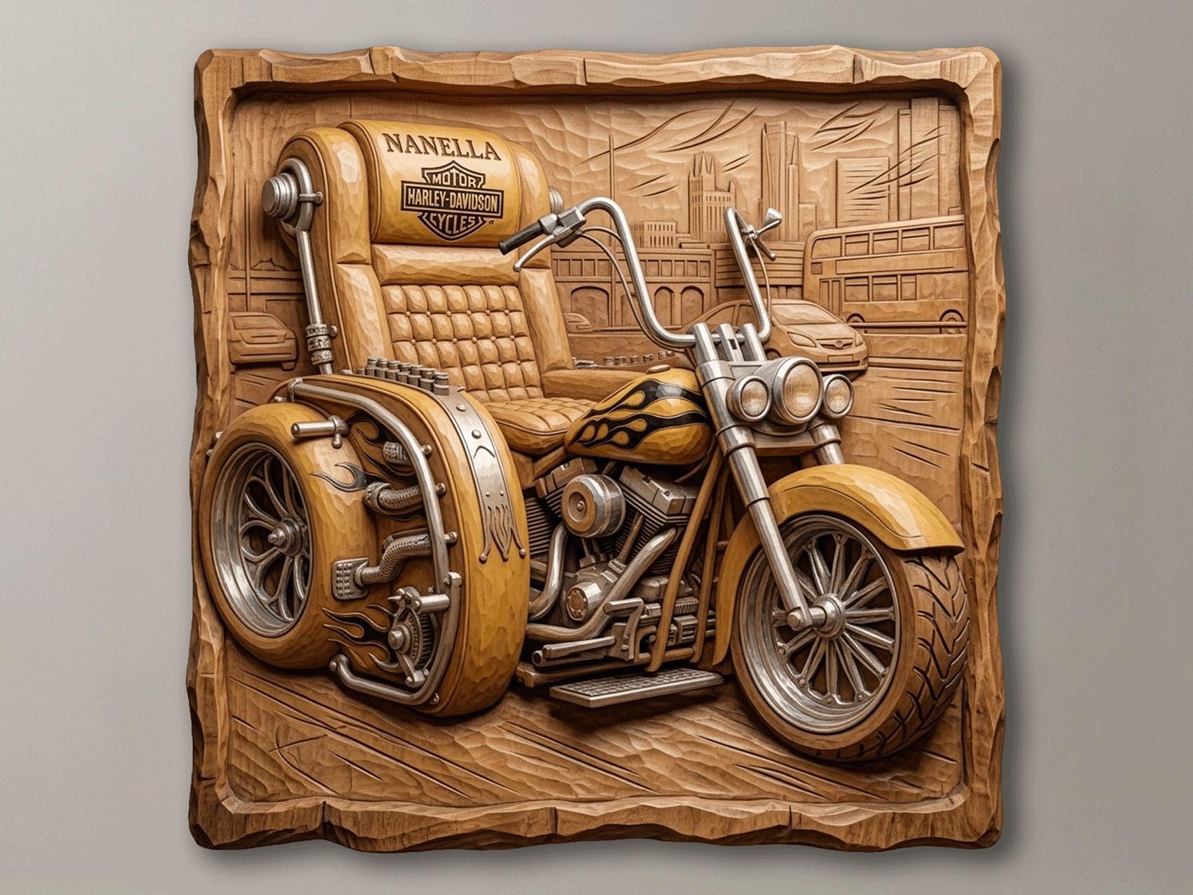 Harley Davidson Wood Wall Art - Etsy - Page 3