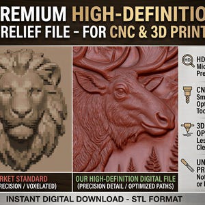 Gear Chain Wood 3D Relief STL | Gothic Wall Decor | Steampunk Man Cave Art | CNC Router & 3D Print File image 5
