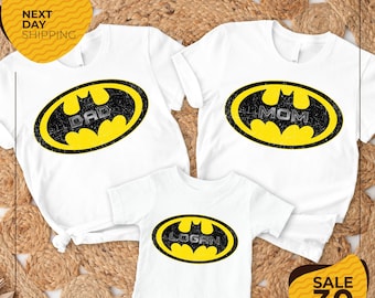 T-shirts personnalisés pour la famille des chauves-souris | Chemises de fête de chauve-souris | Chemises assorties de famille de fête d'anniversaire | Chemises de fête d'anniversaire de famille de chauve-souris, t-shirt cadeau de papa