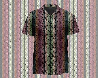 Quark Turing Jacket Casual Button Up Ds9 Costume Inspired Hawaiian Shirt Button Down
