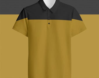TNG Operations Uniform Polo Shirt Costume Inspired Button Down