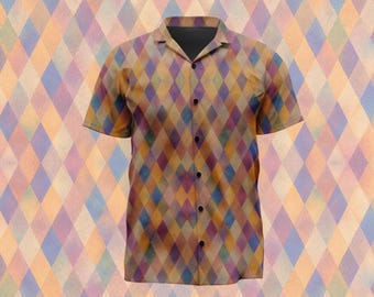 Neelix Tunic Voyager Costume Inspired Hawaiian Shirt Casual Button Down