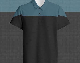 VOY Science Uniform Polo Shirt Costume Inspired Button Down