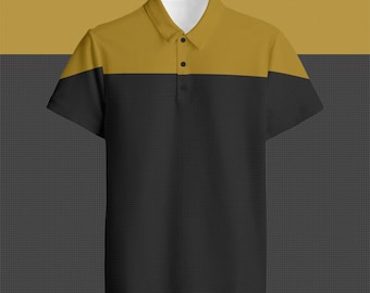 VOY Operations Uniform Polo Shirt Costume Inspired Button Down