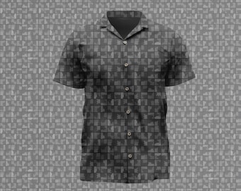 Romulan Gray Uniform TNG Casual Button Up Costume Inspired Hawaiian Shirt Button Down