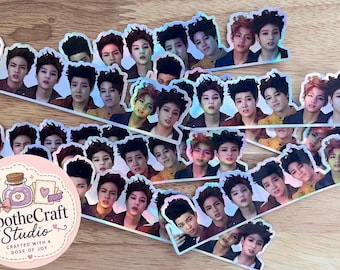BTS Debut Era Holographic Sticker | OT7 K-Pop Photo Strip | Funny Bangtan Fan Art