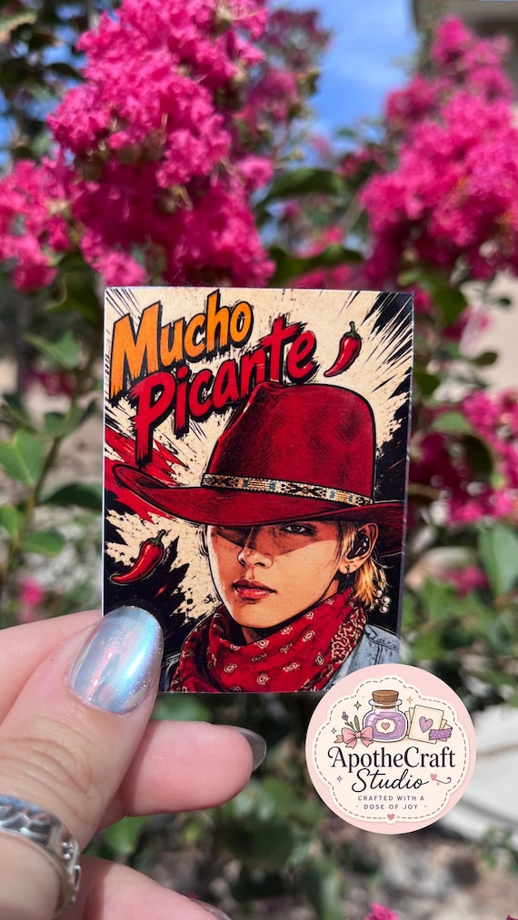 BTS V Taehyung Cowboy Sticker | Mucho Picante Meme Kpop Vinyl Decal (Handmade)