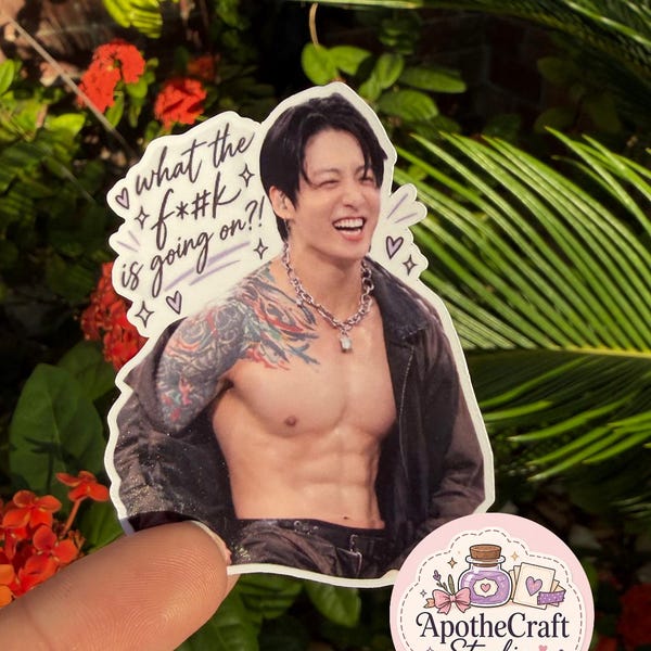 Jungkook BTS Concert Moment Sticker | Funny Quote Die-Cut (Fan Art)