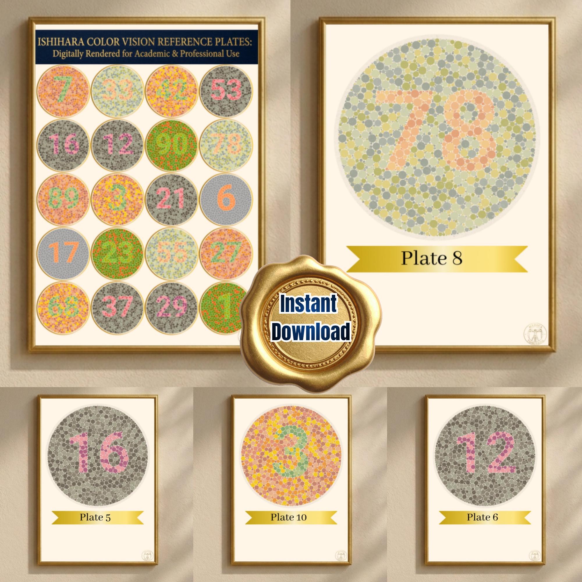 Ishihara Color Blind Test Plates, Red-green Deficiency, Protanopia ...