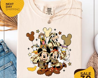 Comfort Colors® Disney Animal Kingdom Safari Shirt | Mickey & Friends Safari Tee | Disney Family Matching Shirts | WDW Trip Outfit