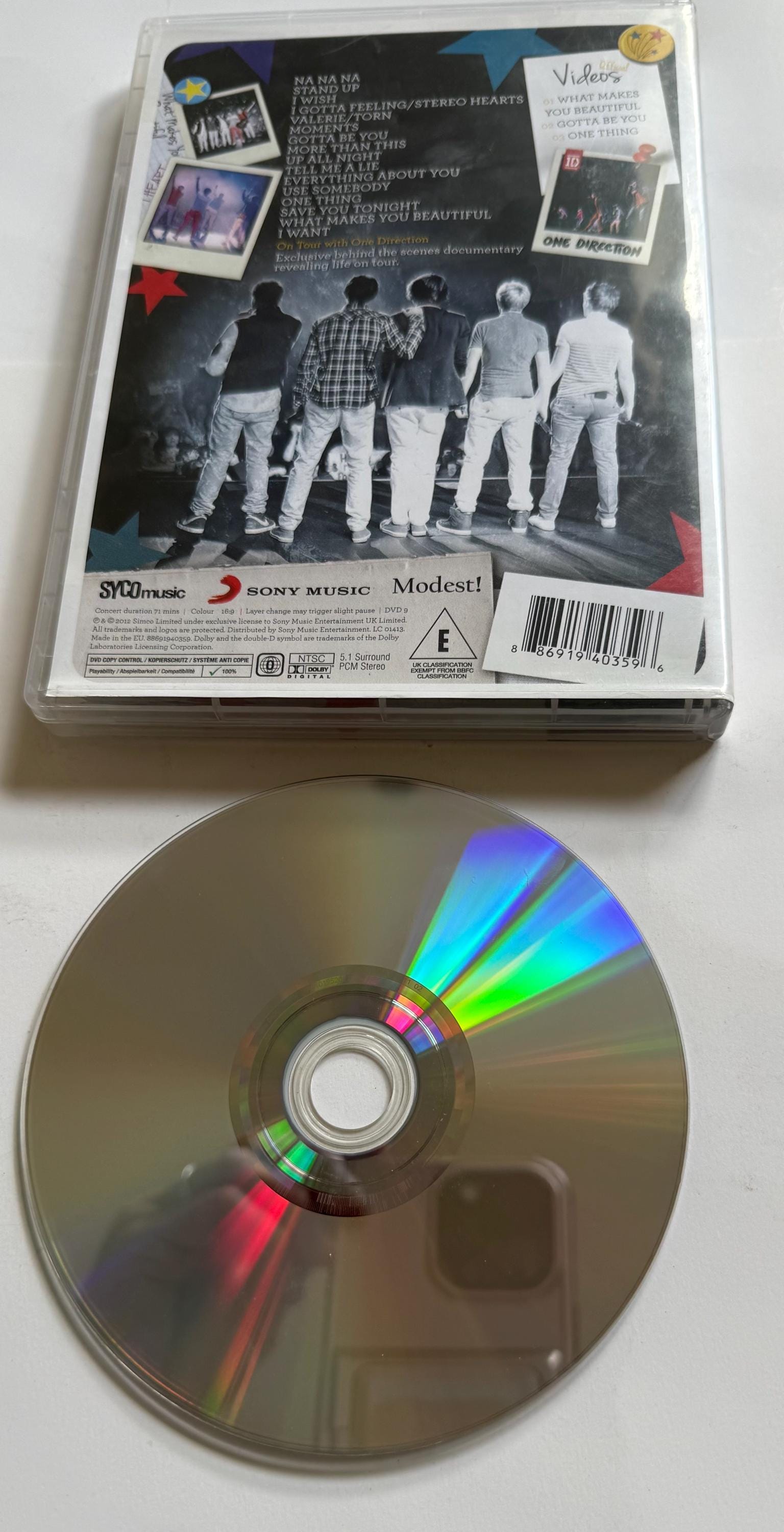 One Direction up All Night the Live Tour Region 0 DVD - Etsy