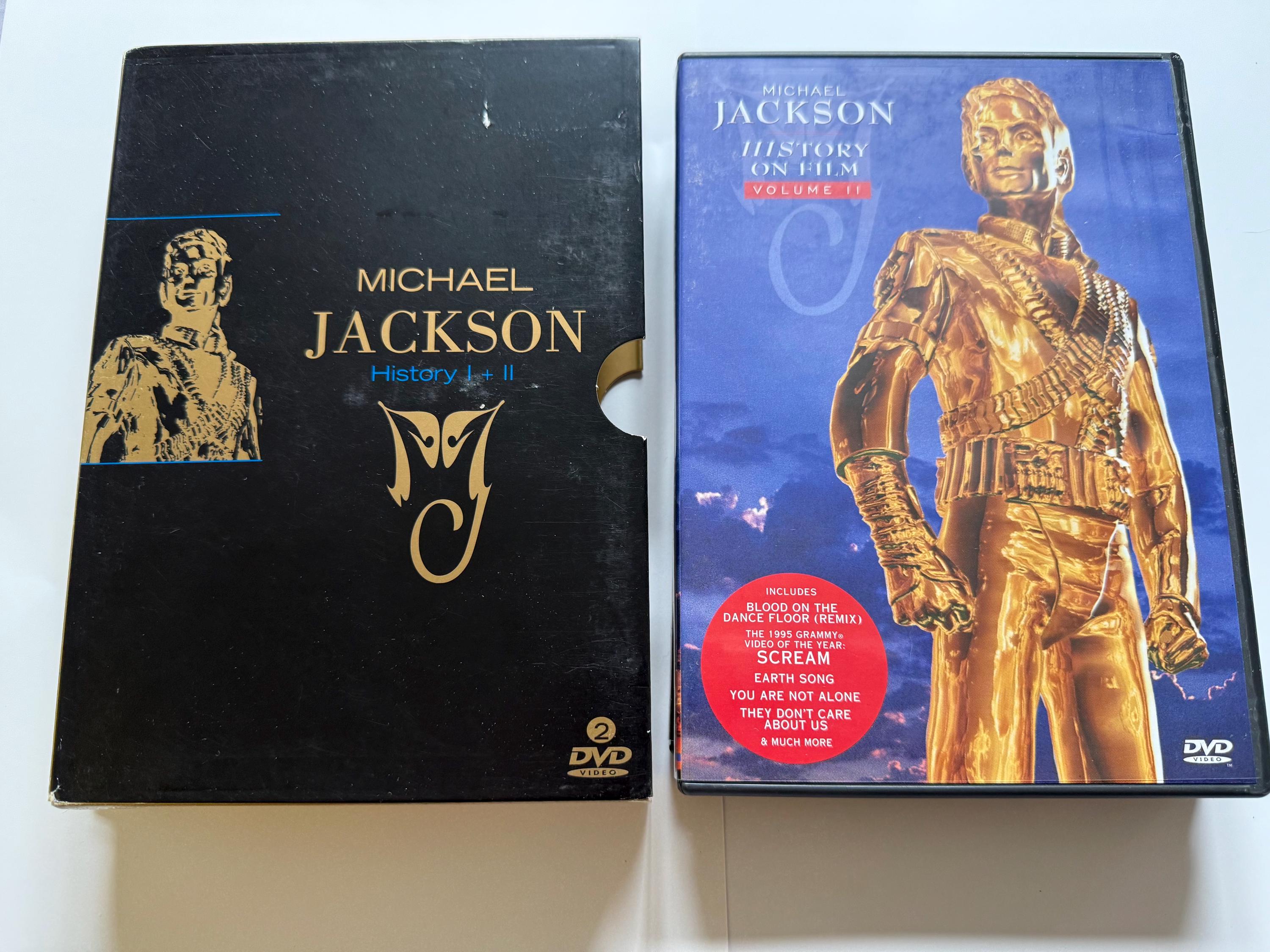 Michael Jackson History I + II Box Mark on Front Region Free DVD