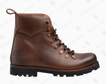 Herren Wanderschuhe aus Pebble Grain Leder
