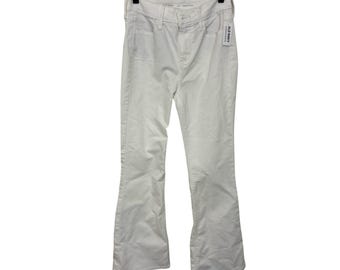Pantalones vaqueros acampanados de talle alto blancos de Old Navy – Estilo rodeo western (Talla 0 corta)