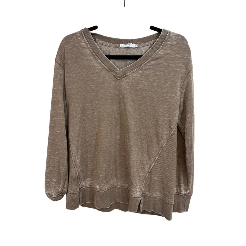 Jack & Delaney Anthropologie V-Neck Weekender Sweatshirt Women's Relaxed Top S Bild 1