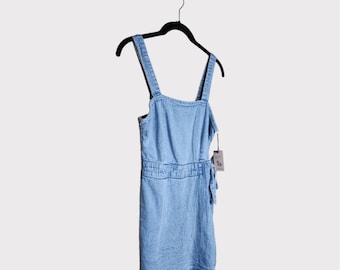 Sincerely Jules Light Blue Romper Sleeveless Denim Women's XS Cottage Prairie
