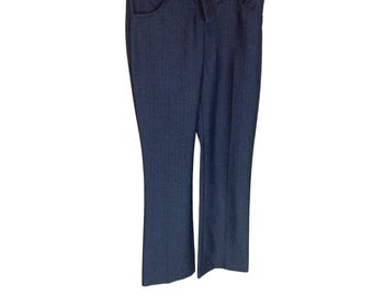 The Limited Blue Faux Denim Careerwear Job Attire Dress Slacks