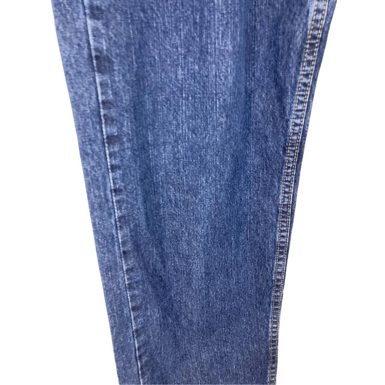 Jeansy damskie Wrangler Blues w rozmiarze 10 Tall Bootcut Denim z prostymi nogawkami i luźnymi nogawkami typu „tato” zdjęcie 3