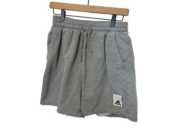 adidas Men's Shorts (1/2) Caps SHO Small Normcore Cozy Relaxed Streetwear Gray