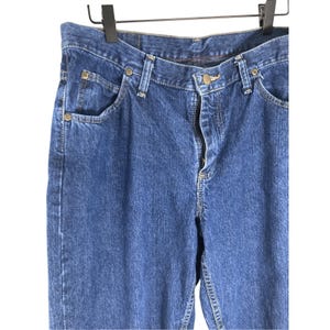 Jeansy damskie Wrangler Blues w rozmiarze 10 Tall Bootcut Denim z prostymi nogawkami i luźnymi nogawkami typu „tato” zdjęcie 4