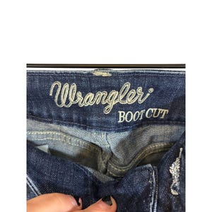 vintage Wrangler Bootcut Jeans pour femmes Taille 5 Western Cowgirl Denim Casual image 4