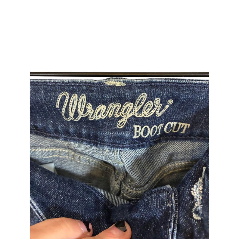vintage Wrangler Bootcut Jeans pour femmes Taille 5 Western Cowgirl Denim Casual image 4