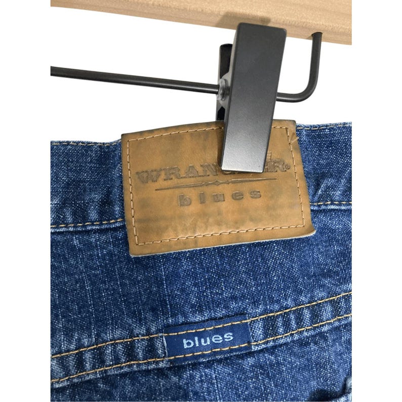 Jeansy damskie Wrangler Blues w rozmiarze 10 Tall Bootcut Denim z prostymi nogawkami i luźnymi nogawkami typu „tato” zdjęcie 5